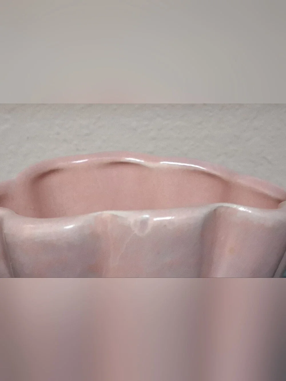 Vintage Gonder USA Pottery Vase Glossy Pink B-64